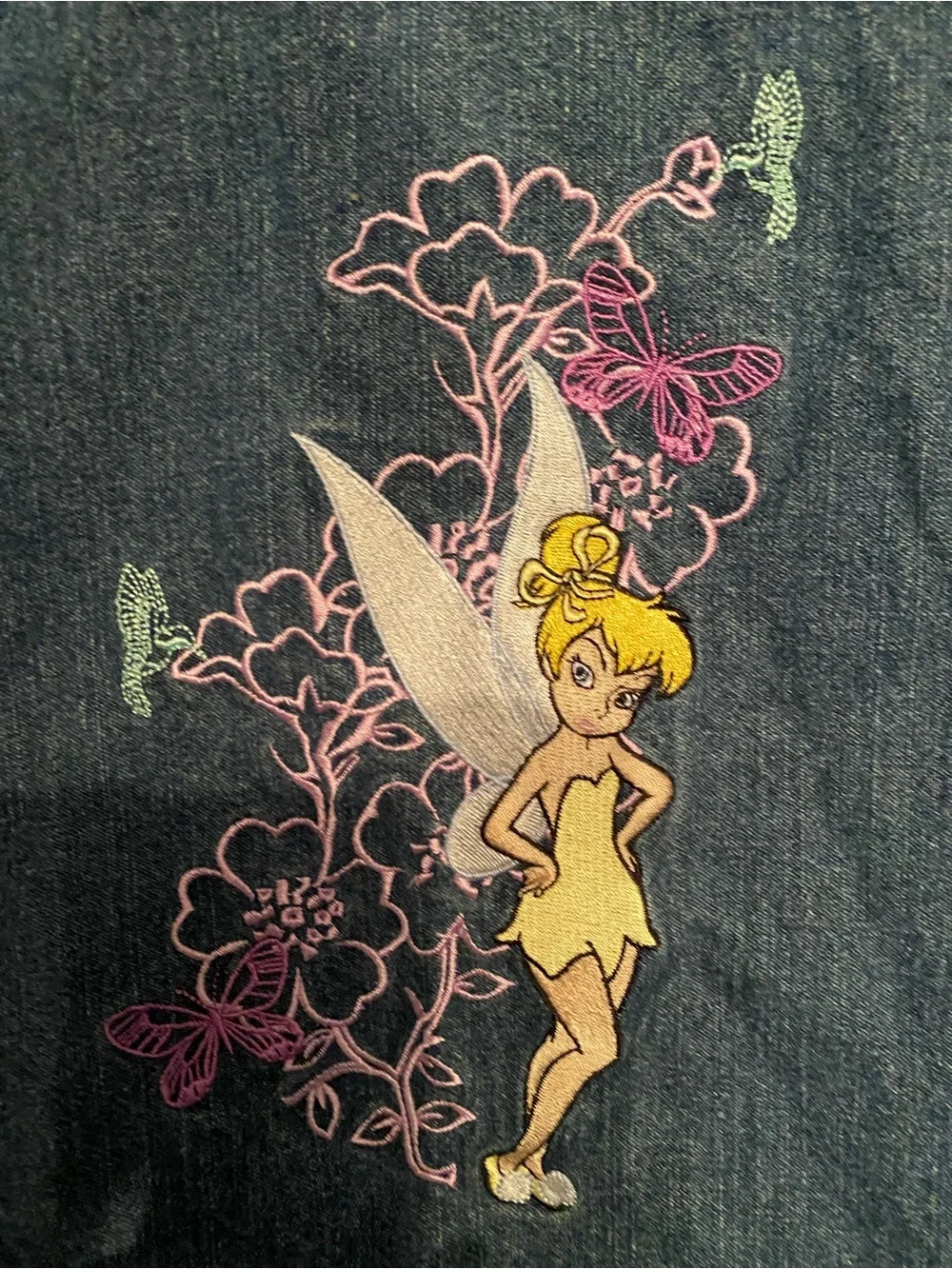 Disney Vintage Tinker Bell Embroidered Denim Jacket